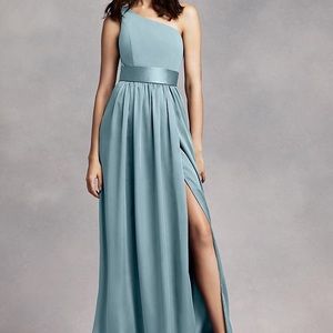 Vera Wang one shoulder bridesmaids dress
